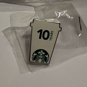 Starbucks 10 Year Anniversary Pin